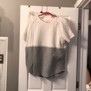 lou & grey color block quilted top